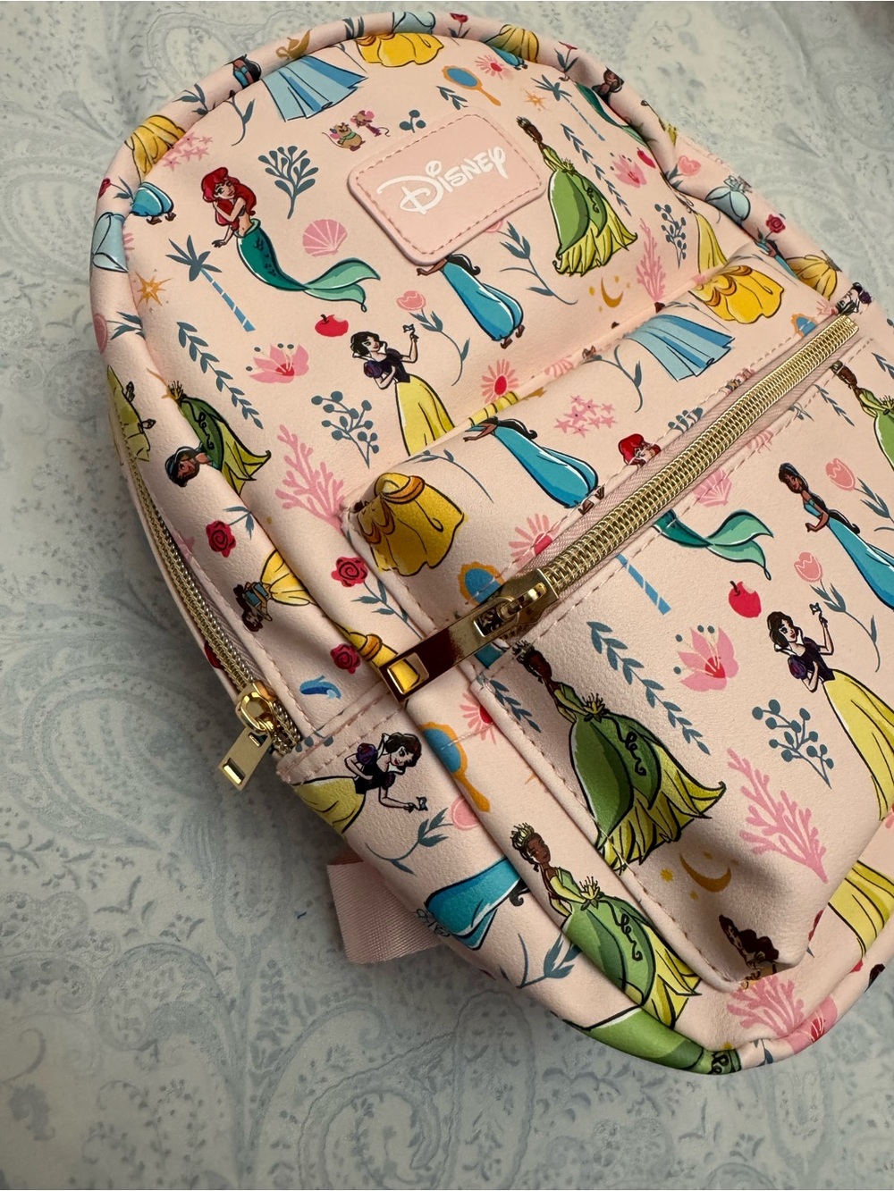 Disney Princess Faux Pebbled Leather Mini Backpack - Picture 6 of 9